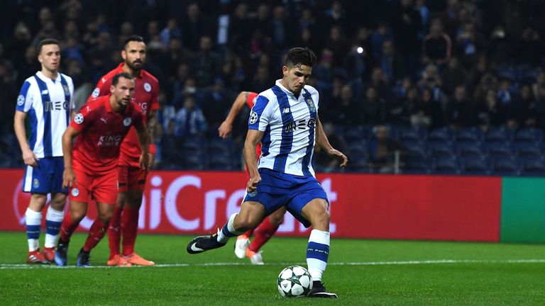 Andre Silva converts the hosts' fourth from the spot