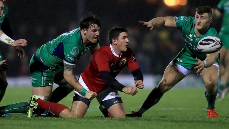 Munster fly-half Ian Keatley kicked magnificently in testing conditions, scoring 11 points against his former province