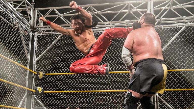 Shinsuke Nakamura beat Samoa Joe inside of a Steel Cage