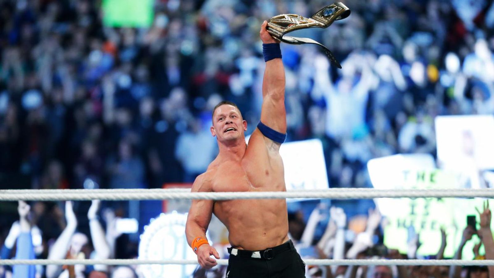 WWE Royal Rumble John Cena matches Ric Flair's 16 world titles WWE