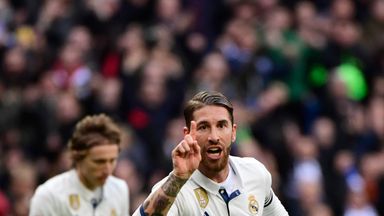 Real Madrid's Sergio Ramos scored twice to sink Malaga last weekend