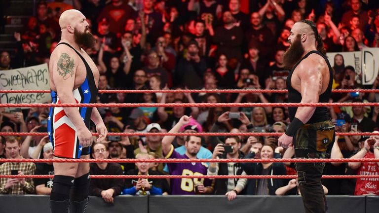 Big Show stares down fellow Rumble competitor Braun Strowman