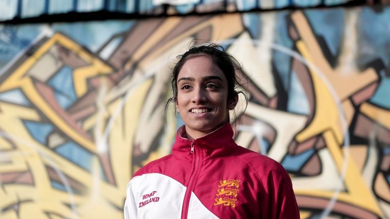 Kaur is the first British Asian female to represent Team England at an international WMKF tournament