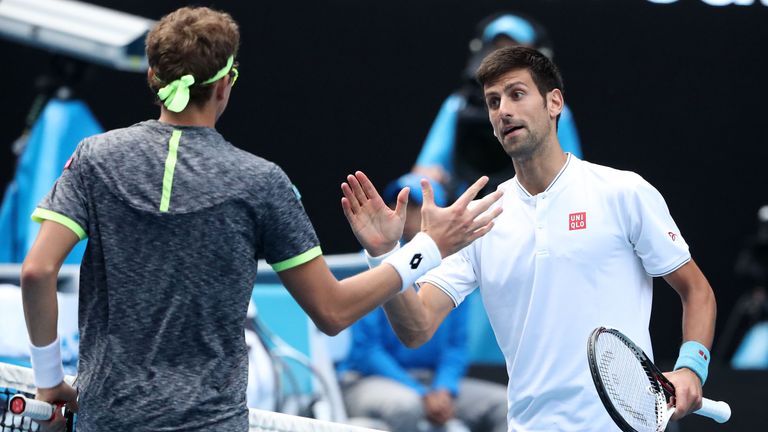 Djokovic was beaten by Denis Istomin