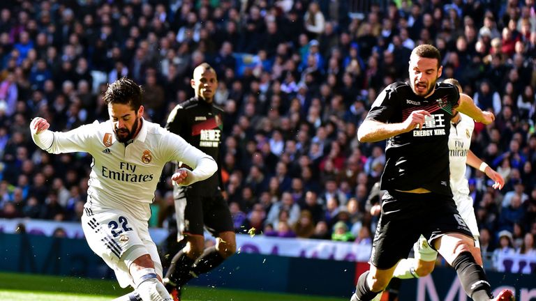 Isco (L) was instrumental for Real by scoring twice
