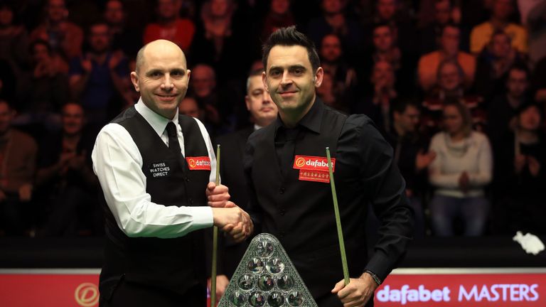Joe Perry and Ronnie O'Sullivan clashed in the Masters final