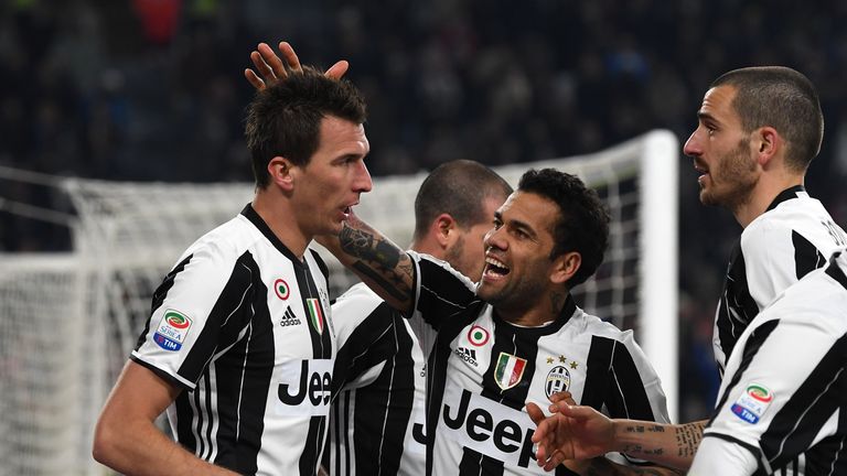 Alves won the double with Juventus last season 