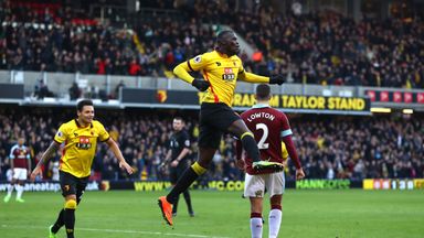 Image of M'Baye Niang scored his first goal for Watford in their 2-1 win over Burnley on Saturday