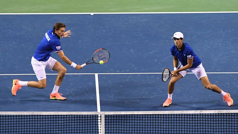 Nicolas Mahut and Pierre-Hugues Herbert seal an easy win for France who have taken an unassailable 3-0 lead in Tokyo