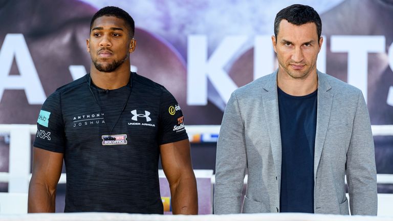 Joshua faces Klitschko at Wembley on April 29, live on Sky Sports Box Office