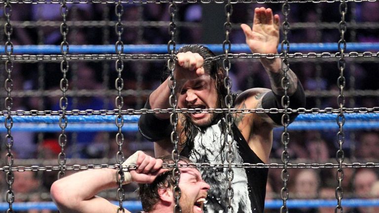 Baron Corbin and Dean Ambrose clashed at Elimination Chamber