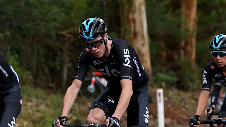 Chris Froome was taking part in his first race in Europe in 2017