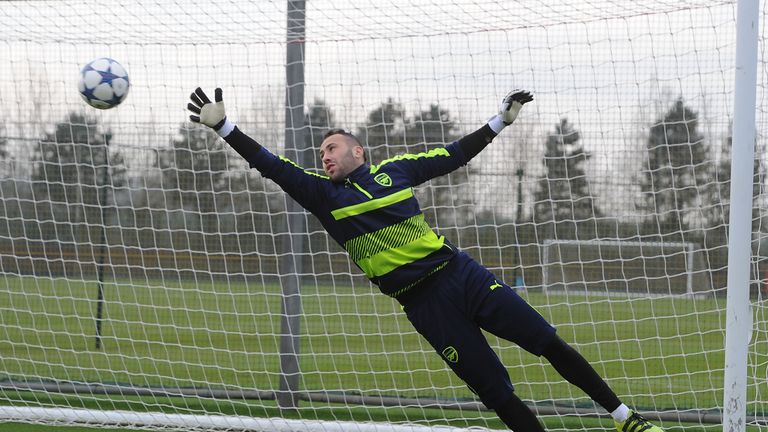 Arsenal goalkeeper David Ospina has got the nod ahead of Petr Cech