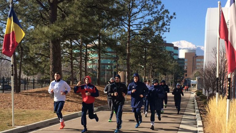 Jack Bateson started each day in Colorado with a gentle jog with his team-mates