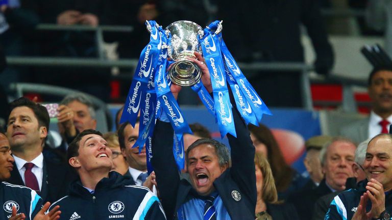 Jose Mourinho could win the League Cup for a record-equalling fourth time on Sunday