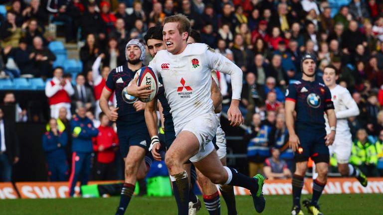 Saracens fly-half Max Malins scored 24 points against France