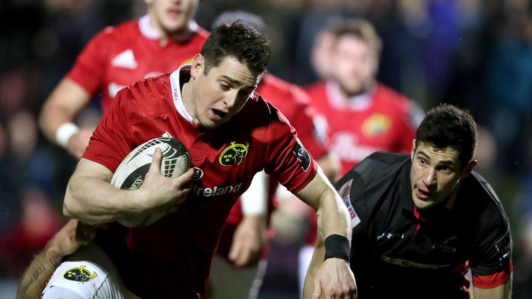 Ronan O'Mahony scored the only try in Munster's win at Myreside