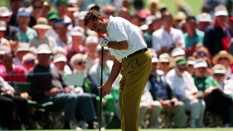 Sam Torrance was one of the first players to use the infamous 'broomhandle' putter