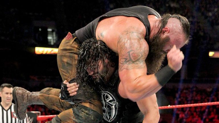 Roman Reigns overcame Braun Strowman