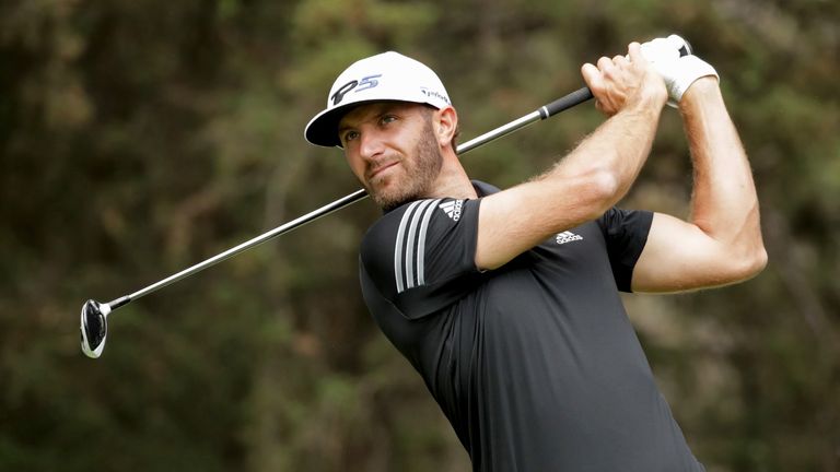 Dustin Johnson returns to the golf course after the birth of his second son