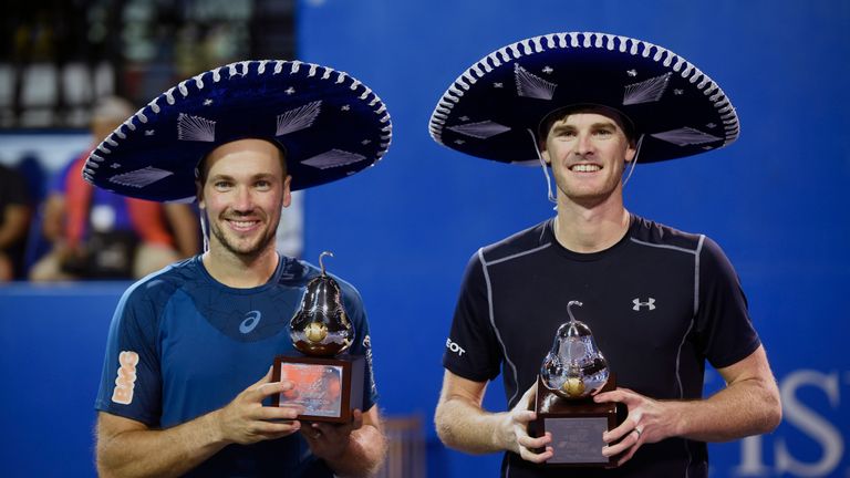 Jamie Murray also clinched a title in Acapulco, winning the Mexico Open doubles final alongside Brazilian Bruno Soares