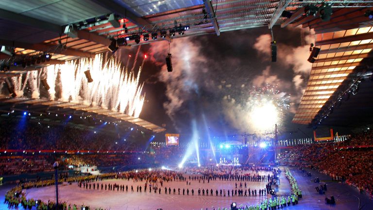 Manchester hosted a spectacular closing ceremony after the 2002 Commonwealth Games