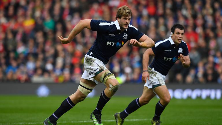 Richie Gray is a late withdrawal from the Scotland starting line-up