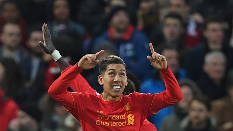 Roberto Firmino put Liverpool ahead in the first half