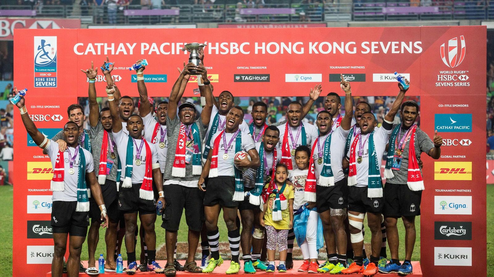 Fiji win third a successive title at the Hong Kong Sevens Rugby Union
