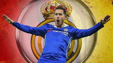 Chelsea winger Eden Hazard has been linked with a transfer to Real Madrid