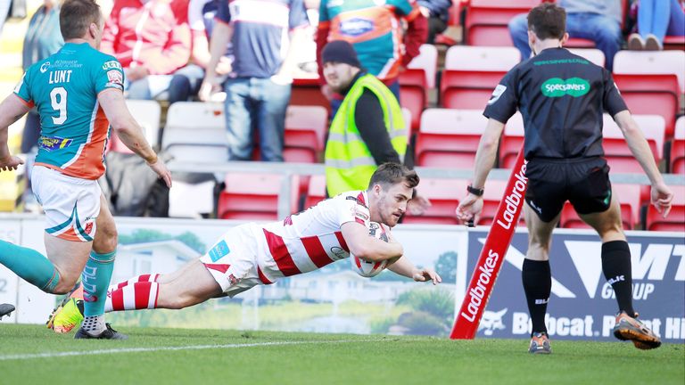 Curtis Naughton crossed in the first half for Leigh