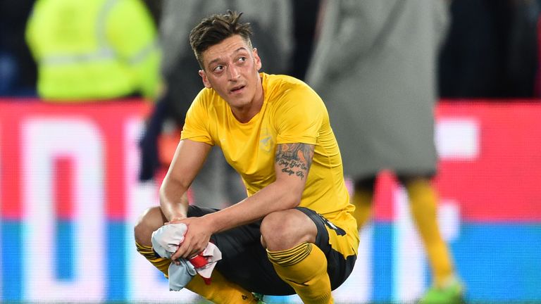 Ozil after Arsenal's Monday Night Football defeat at Crystal Palace