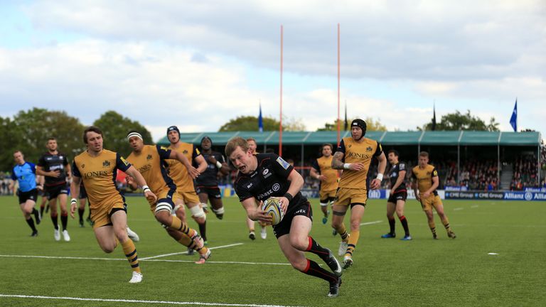  Nick Tompkins scores for Sarries