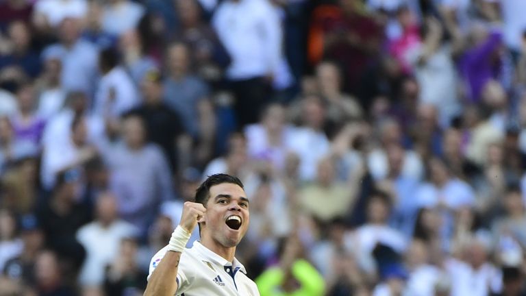 Pepe has won three La Liga titles and three Champions League crowns with Real Madrid