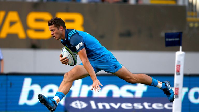 Matt Duffie scored the Blues' second try just before half-time