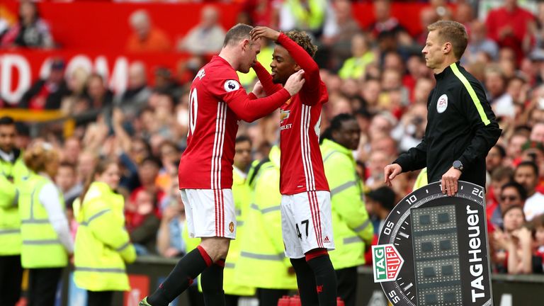 Angel Gomes replaced Wayne Rooney to be United's youngest debutant since the 1950s