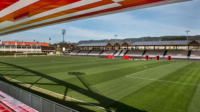One of the training pitches at Athletic's Lezama headquarters
