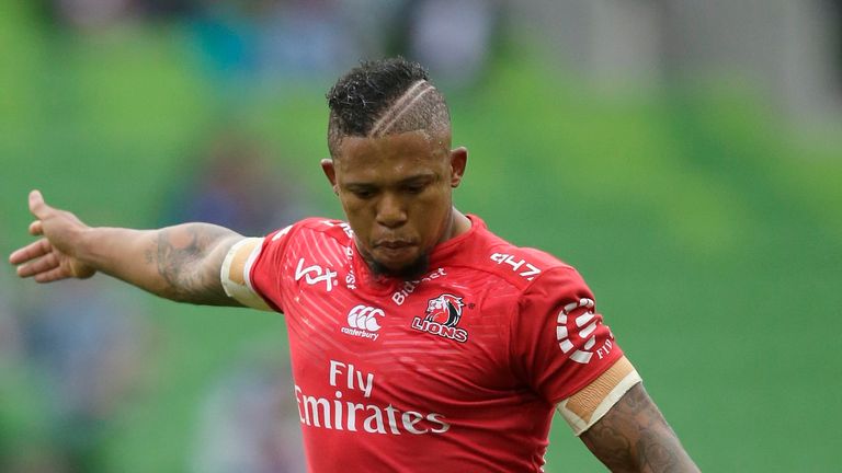 Elton Jantjies contributed 12 points to the Lions' cause