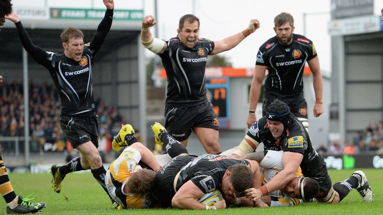 Exeter prevailed over Wasps 34-23 this time last year at Sandy Park