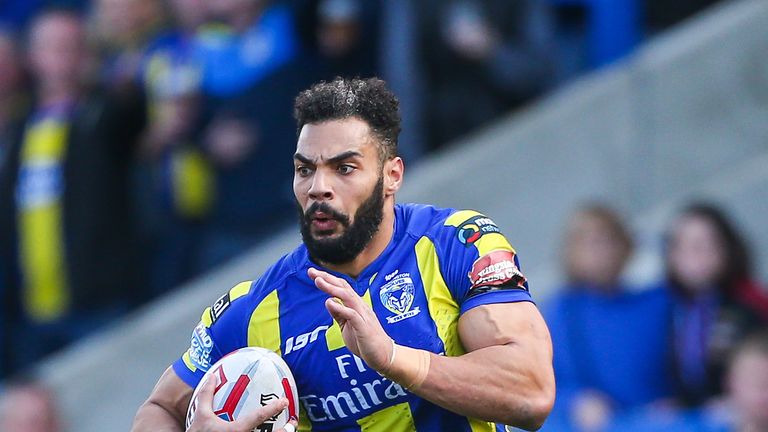 Warrington centre Ryan Atkins scored a try in both halves