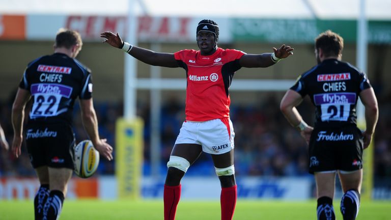 Saracens were 34-13 winners at Sandy Park in round two last September