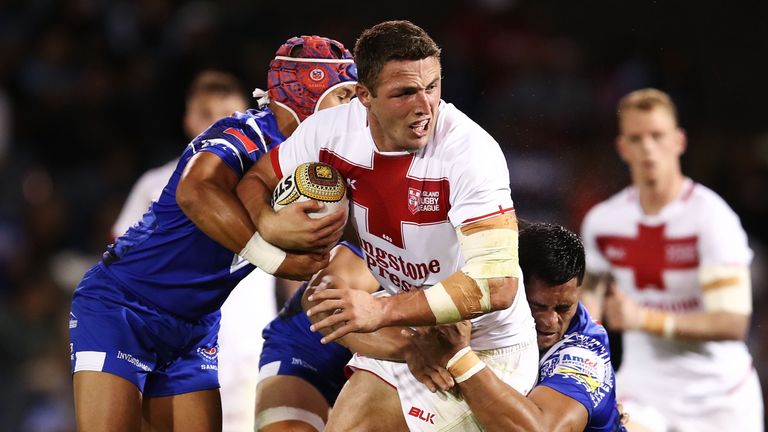 Sam Burgess and his fellow forwards laid a good platform for England