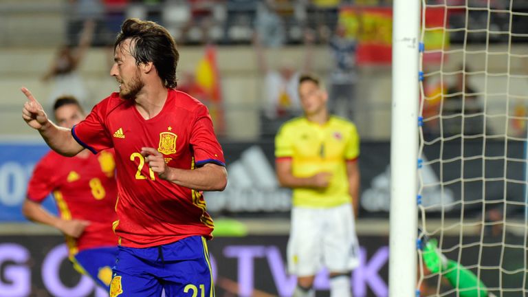 David Silva gave Spain the lead midway through the first-half