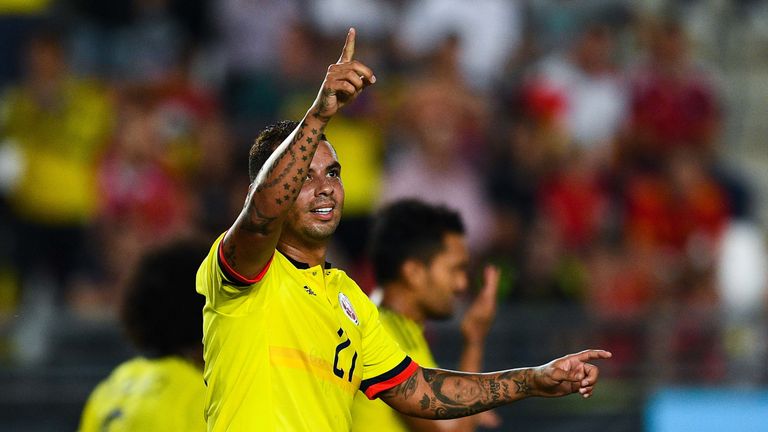 Edwin Cardona hauled Colombia level before half-time