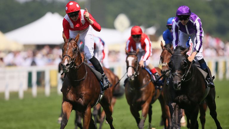 Le Brivido and Pierre-Charles Boudot win the Jersey Stakes