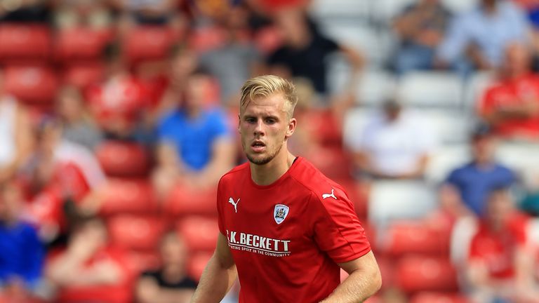 Marc Roberts in action for Barnsley
