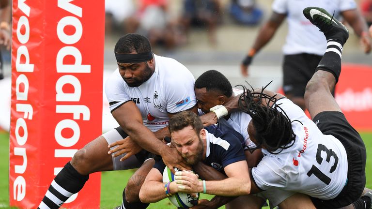 Ruaridh Jackson scores Scotland's second try