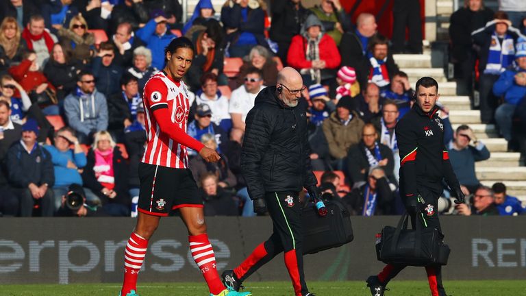 Southampton have been helping Van Dijk rehabilitate from his injury