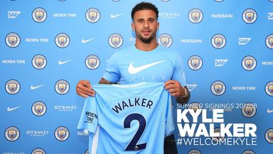 Kyle Walker has signed a five-year contract and will wear number two (Pic c/o Manchester City FC)