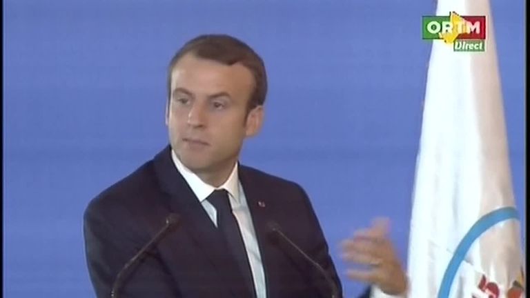 French President Emmanuel Macron was at the IOC